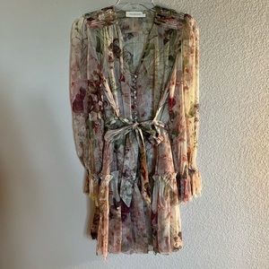 Zimmermann Dancer Floral Minidress size 1 US size 6